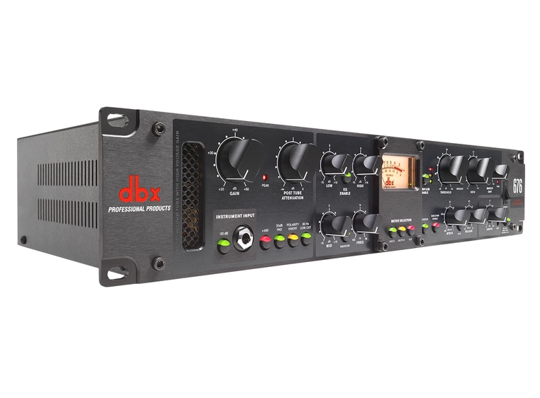 dbx 676 Kanalstripe med 12AU7 rørpreamp EQ og 162SL kompressor 